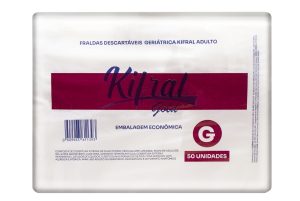 FRALDA DESCARTÁVEL GERIÁTRICA KIFRAL GOLD ADULTO – TAMANHO G – EMBALAGEM ECONÔMICA